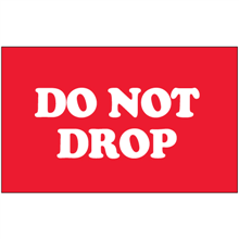 3" x 5" Do Not Drop Labels 500ct Roll