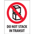 3" x 4" Do Not Stack In Transit Labels 500ct roll