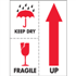 3" x 4" Keep Dry Fragile Labels 500ct roll