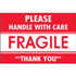 2" x 3" - Fragile - Handle With Care Labels