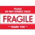 2" x 3" Fragile Do Not Double Stack Labels
