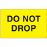 3" x 5" Do Not Drop Fluorescent Yellow Labels 500ct roll