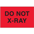 3" x 5" Do Not X-Ray Fluorescent Red Labels 500ct roll