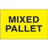 3" x 5" Mixed Pallet Fluorescent Yellow Labels