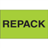 3" x 5" Repack Fluorescent Green Labels 500ct Roll