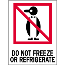 3" x 4" Do Not Freeze or Refrigerate Labels 500ct Roll