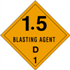 4" x 4" 1.5 - Blasting Agent - D 1 Labels