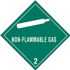 4" x 4" Non-Flammable Gas 2 Labels 500ct Roll