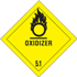 4" x 4" Oxidizer - 5.1 Labels