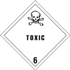 4" x 4" Toxic 6 Labels 500ct Roll