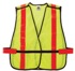 Hi-Viz Lime GloWear Vest, Reflective Tape, Breakaway Shoulders