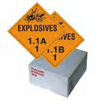 Explosive Placards 1.1 Removable Vinyl Kit