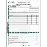 Non Hazardous Waste Manifest - Laser, 1 Part Form