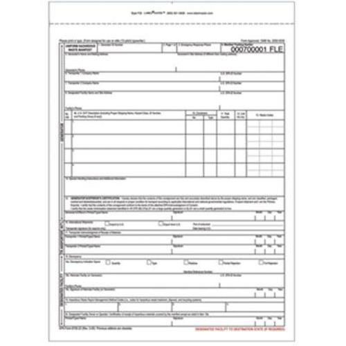 Uniform Hazardous Waste Manifest