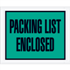 7" x 5 1/2" Green Packing List Enclosed Envelopes