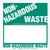 Non Hazardous Waste Label - Blank Half Open Box - Paper