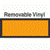 Blank Orange Panel - Removable Vinyl