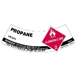 UN 1075 Propane Shoulder Label