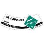 UN 1002 Air Compressed Shoulder Label