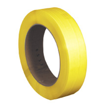 1/2" x 7200 ft - 16" x 6" Core Hand Grade Polypropylene Strapping - Embossed