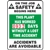 On the Job Safety This Plant Has Worked - Safety Sign