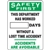 Safety First - This Department Has Worked - Safety Scoreboard