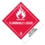 Flammable Liquid Label UN1090 Acetone Paper Standard Tab