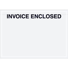 7" x 5" Clear Face Invoice Enclosed Envelopes