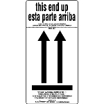 This End Up Air Label - Inner Packages Comply - Bilingual