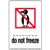 Do Not Freeze Label - 2 3/4" x 4"