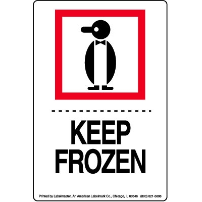Keep Frozen Label 3" x 4"