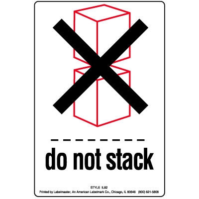 Do Not Stack Label