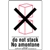 Do Not Stack Label - Paper - Bilingual