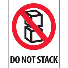 3" x 4" Do Not Stack Labels