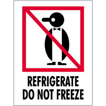 3" x 4" Refrigerate Do Not Freeze Labels 500ct roll