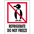 3" x 4" Refrigerate - Do Not Freeze Labels