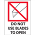 3" x 4" Do Not Use Blades to Open Labels 500ct roll