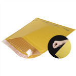 7 1/4" x 12" Kraft #1 Self-Seal Bubble Mailers w/Tear Strip