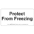 Protect From Freezing Label