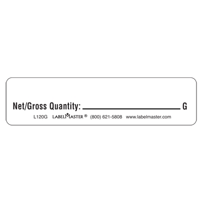 Net Gross Quantity Air Marking with Preprinted G