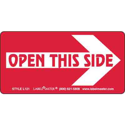 Open This Side Label