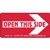 Open This Side Label
