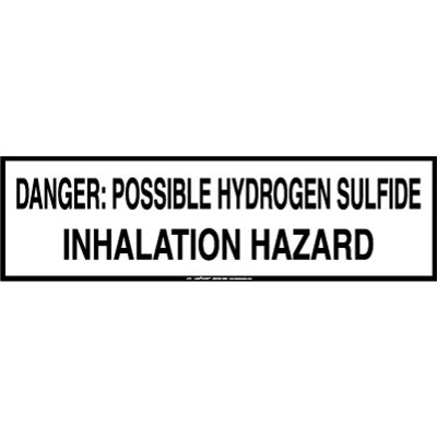 Hydrogen Sulfide Warning Markings