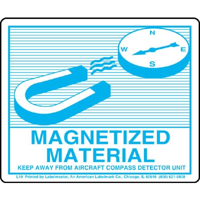 Magnetized Materials Air Label