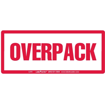 Overpack Air Label