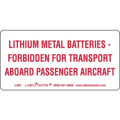 DOT Lithium Battery Marking