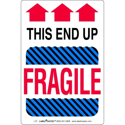 This End Up Fragile Label