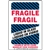 Fragile Liquid In Glass Label, Bilingual