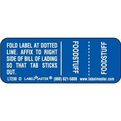 FoodStuff - Shipping Paper Tabs
