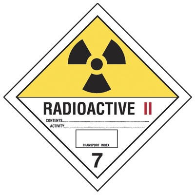 Radioactive II Hazmat Shipping Form Flag